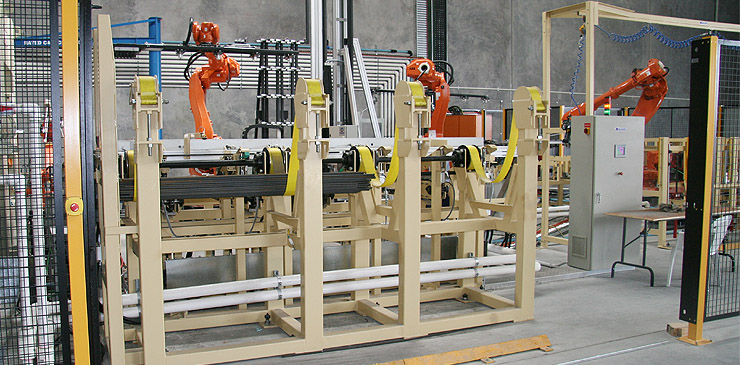 Fully customised, special purpose steel bar handling system